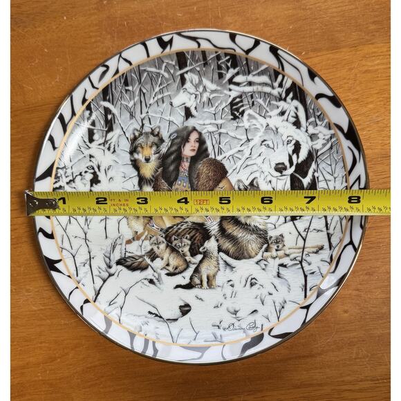 Where Paths Meet Bradford Exchange Native Harmony By Diana Casey 1996 Plate - Picture 3 of 8